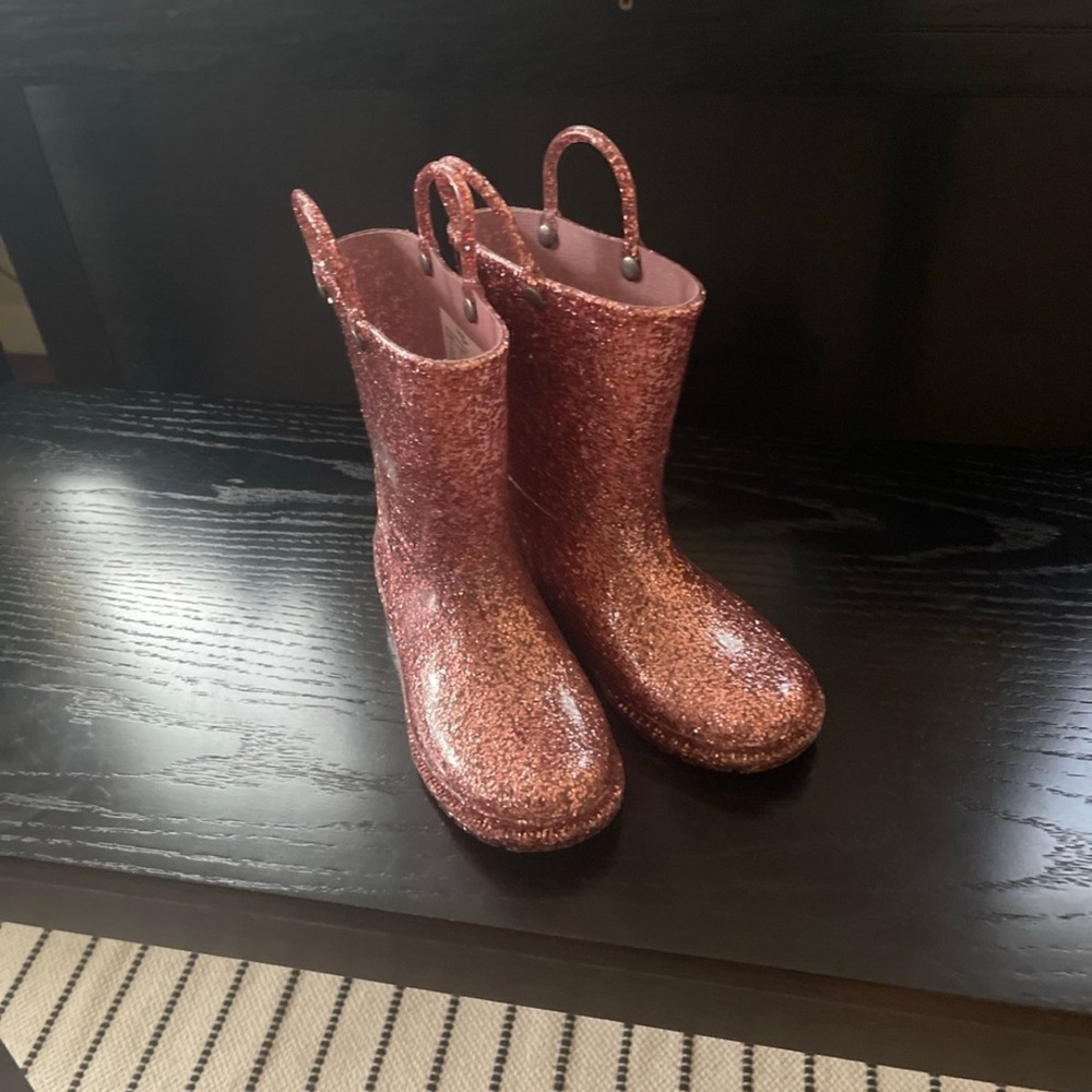 Western chief glitter rain boots size 13